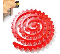 Bande de profilage flexible pour le travail du bois, guide de profil rouge pour le travail du bois, outil de contour entraîné par chaîne pour transfert de forme (rouge, 2 m)