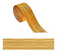 Bande de protection autocollante pour coins muraux conçue pour éviter les blessures et les dommages au mur avec fonction décorative anti-collision (doré)