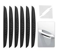 Bande de Protection de Bord de Portière de Voiture en 6 Pièces, Protection de Portière, Bande de Pare-Chocs, Protection de Bord de Rétroviseur, Matériau PVC, Convient à Tous Les Modèles de Voiture