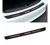 Bande de Protection de Pare-Chocs Arrière Voiture Fibre Carbone pour Mitsubishi Lancer Evolution Mirage Outlander, Garniture de Protection de Pare-Chocs Arrière Accessoires Auto