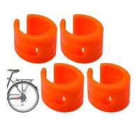 Bande De Protection De Vélo - Protection De Séjour En Caoutchouc, Enroulement De Bouclier De Cadre De 4 | Couverture De Zone De Chaîne Anti Vibration, Patch De Défense Adhésif Fle