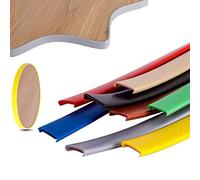 Bande de protection des bords de meubles en forme de U, ruban de bordure TPE, bandes de bordure de panneaux en bois pour armoire, garde-robe, table de travail (12mm*6m,Brown)