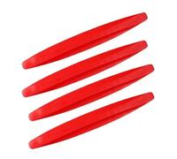 Bande De Protection en Caoutchouc pour Pare-Chocs Avant Et Arrière De Voiture 2/4 Pièces(4pc-Red)