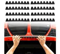 Bande de protection en caoutchouc pour pare-chocs de voiture générale, 300 x 39 mm, protection des lèvres avant avec design denté et bande solide, anti-rayures et anti-collision