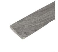 Bande de protection en mousse anti-collision pour plinthe murale (grain de | Bois gris réaliste, dos automatique, hauteur 98 mm, décollage et application rapides