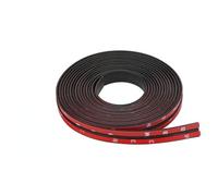 Bande de protection noire chromée pour pare-chocs de portière latérale de voiture (14 mm)