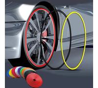 Bande de Protection universelle pour jante de voiture, autocollant de bord de roue de voiture, couverture de Protection des pneus, style de voiture 8m-vert