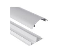 Bande de recouvrement de câble en aluminium 62x20x750mm argent Maclean MC-814 S argent G