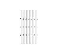 Bande de recouvrement pour Grille d'activité, Grille de raccordement, pour Une Utilisation intérieure/extérieure, pour clôtures de Jardin et allées (Blanc, 20 cm/20 pièces)
