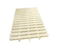 Bande de recouvrement résistante pour grille d'évacuation d'eau de piscine, 2 grilles de caniveau emboîtables de 25 x 100 cm, grille d'évacuation d'eau efficace pour un système de drainage s