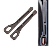 Bande de remplissage siège voiture universel 2 pièces,Stopper Gap entre Siège et Console,Organisateur anti-chute pour clés,Téléphone,pièces,PU durable,40,5×7cm,Universel,Rouge,Rangement pratique