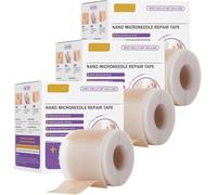 Bande de réparation de cicatrices à l'acide hyaluronique, nano-aiguilles en silicone médical réutilisable, feuilles de silicone, douces et confortables pour tous types de peau. (3pc)