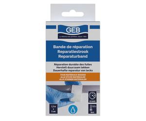 Bande de réparation en fibre de verre GEB pour fuites, fissures et trous sur tous matériaux rigides