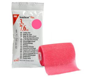 Bande de résine SCOTCHCAST PLUS 7.6 cm x 3.6 m - Couleurs - Rose Fluo