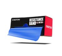Matchu Sports Bandes de résistance, 100 % latex, découpables, 5,5 m, 25 m ou 45 m, extra légères à extra lourdes, bleu - Lourd (6-7 kg), 5,5 m)