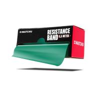 Matchu Sports Bandes de résistance, 100 % latex, découpables, 5,5 m, 25 m ou 45 m, extra légères à extra lourdes, vert - moyen (5-6 kg), 5,5 m)