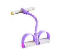 Bande de résistance à pédale avec poignée, bande de résistance élastique pour extracteur de pédale de yoga à 6 tubes, bandes de résistances en caoutchouc naturel pour la tonification complète du corps