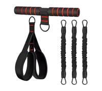 Bande de Résistance à Pédale avec Poignée - Corde de Tension Multifonction 3 Tubes Réglable 30 Lbs | Équipement d'exercice Abdominaux à Domicile pour Femmes | Entraînement et Fitness Centre du Corps