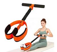 Bande de résistance à pédale avec poignée pour entraînement abdominal à la maison, entraînement musculaire pour renforcer l'abdomen, la taille, les bras, les muscles du tronc et les jambes