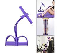 Bande De Résistance À Pédale Super Légère À 4 Tubes, Sangle De Yoga, Corde De Traction Élastique, Équipement De Fitness Pour Abdominaux, Musculation, Étirement Des Bras