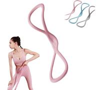 Bande de résistance, bandes de résistance avec poignées pour l'entraînement, pour fessiers, dos, corde de traction intégrale (11,3 kg, rose)