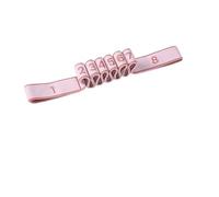 Bande De Résistance De Fitness pour Étirements Et Yoga, Bande De Yoga À Boucles Multiples avec Marquages Clairs, pour L'entraînement des Fessiers chez Les Femmes (Pink,8-Sections)