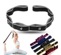 Bande de résistance de fitness pour étirements et yoga, longue bande de résistance pour femme, pour l'exercice, l'entraînement de tout le corps - Haute élasticité, douce pour la peau, résistante à la