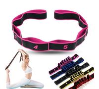 Bande de résistance de fitness pour étirements et yoga, longue bande de résistance pour femme, pour l'exercice, l'entraînement de tout le corps - Haute élasticité, douce pour la peau, résistante à la