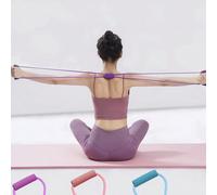 Bande de résistance de yoga en forme de 8 pour la forme du corps, douce et très élastique, bande de résistance en forme de 8 unisexe, bande d'étirement de yoga forte pour l'entraînement du dos, l'ouve