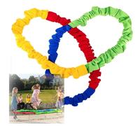 Bande de résistance douce pour la construction d'équipe et le mouvement créatif - Corde polaire extensible de 4,9 m pour enfants et adultes (500 cm)