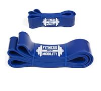 Bande De Résistance Elastique Bleu - 6.4 cm 27-68kg pour Yoga Musculation Crossfit Gymnastique Suédoise Fitness physiothérapie et entraînement de Force Homme Et Femme Mobilité Souplesse Latex Naturel