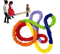 Bande de résistance élastique directionnelle conçue pour Les activités de Mouvement de Groupe et de Coordination sensorielle | Portrait Arc-en- coloré pour Les Formations en Plein air, Le