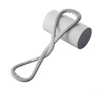 Bande de résistance en silicone à 8 formes pour étirement du dos et soutien de la posture pendant le yoga, le pilates et l'entraînement fonctionnel (gris, 11,3 kg)