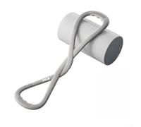 Bande de résistance en silicone à 8 formes pour étirement du dos et soutien de la posture pendant le yoga, le pilates et l'entraînement fonctionnel (gris, 15,9 kg)