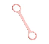 Bande de résistance Figure 8 Sangle élastique avec silicone | Bandes élastiques avec poignées et résistance 6,8 kg pour gym, yoga, musculation, bras, épaules et dos