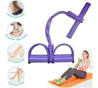 Bande de Résistance Fitness Multifonction pour Traction Elastique - Violet - Yoga - Latex et Mousse - 50*26cm