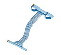 Bande de résistance multifonction pour pédale - 10 tubes de tension réglable pour exercices abdominaux - Bande de résistance élastique avec poignée, pour abdominaux, taille, bras, étirements