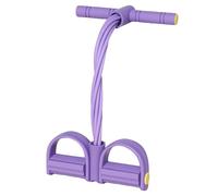 Bande de résistance pour pédale de pied - Corde d'étirement des bras et jambes | Équipement d'entraînement assis | 8 tubes élastiques extensibles avec poignées pour entraînement abdominal, jambes
