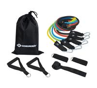 Schildkröt Bandes de résistance Expander – 5 bandes, repose-pieds, poignées, ancrages de porte, sac