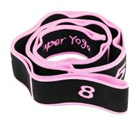 Bande de résistance yoga stretch numérotée à 8 boucles, latex silk, 35,4 in / 90 cm, 1,6 in / 4 cm, 2,3 oz / 66,5 g, compatible yoga, danse, Pilates, thérapie physique et stretching