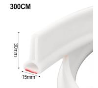 Bande de rétention d'eau de douche en silicone souple et bords magnétiques pour contrôler les débordements d'eau sur les sols de douche (300 cm)