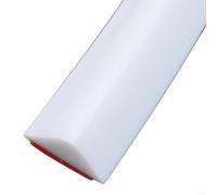 Bande de rétention d'eau en silicone pour salle de bain, barrière d'étanchéité flexible pour seuil de douche et contrôle de zone humide (blanc, 30 cm)