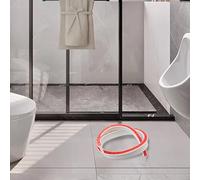 Bande de rétention d'eau pour douches, bouchon d'eau en silicone flexible pour bloquer le débit d'eau, conçu pour éviter les fuites d'eau à l'extérieur des espaces de douche (1 m)