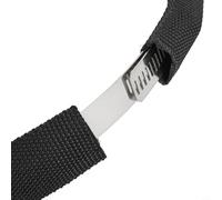 Bande de retenue de plongée en acier inoxydable pour réservoirs de plongée de 6 L et 12 L, sangle cylindrique réglable avec ceinture en nylon pour l'exploration sous-marine, noir (12 L)