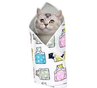 Bande de retenue pour le toilettage des ongles de chat, tissu auto-adhésif réglable pour envelopper le chat, burrito, outil multifonction pour animaux de compagnie, griffoir