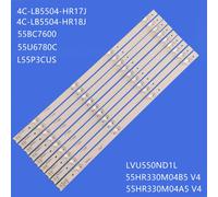 Bande de rétro-éclairage LED 6V pour TCL L55P3CUS, cd9w27, 55BC7600, 55U6780C, dyson, 55uc6006s ""Nipseyteko