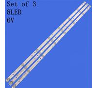 Bande de rétro-éclairage LED pour akai TV 43 , 6V, E43DU1000, MCPCB, JS-D-JP4310-A81EC, JS-D-JP4310-B81EC ""Nipseyteko