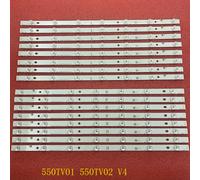 Bande de rétroéclairage LED 16 pièces/ensemble, pour Panasonic TX-55AX630B TX-55AX630E TH-55AX670A TX-55AX630 Nipseyteko