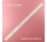 Bande de rétroéclairage LED, pour 43UH610A 43UH6030 43UH620V 6916L-2744A 43UH610T 43UH630V 43UH603V 43 V16.5 ART3 1 LC430DGE, 3 pièces/ensemble ""Nipseyteko