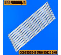 Bande de rétroéclairage LED pour bouteilles 55US131XS 55USY151X Supra STV-LC55ST3000U CC02550D485V10 55E20 5X9 5S1P 1410 Baird TI5511DLEDDS ""Nipseyteko®